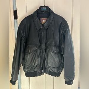 Men’s Vintage Adventure Bound By Wilson Leather Jacket Size L